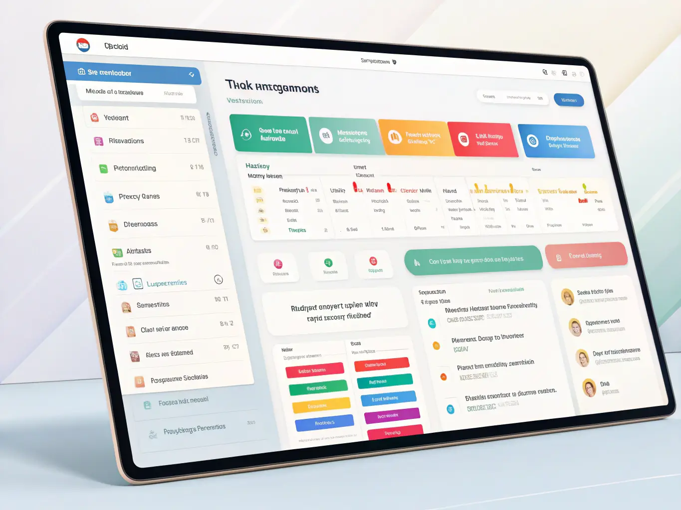 A screenshot of Dingtalk's task management interface, showcasing AI-driven features such as smart task assignment, progress tracking, and automated reminders, all designed to optimize workflow efficiency.