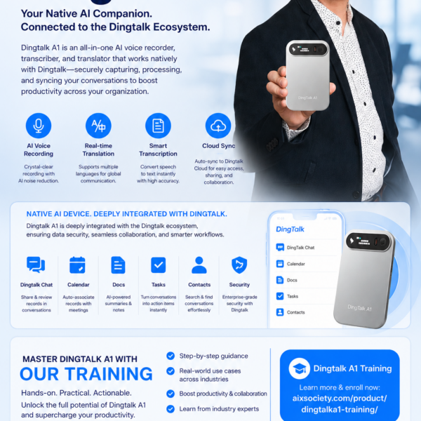 Dingtalk A1 AI Recorder - Complete Training Course | AiX Society HK
