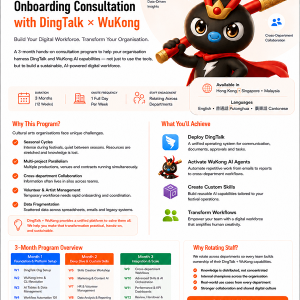 DingTalk WuKong AI onboarding consultation - AiX Society 3-Month Enterprise AI Programme